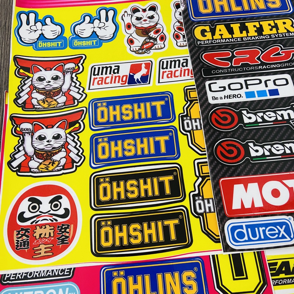 TRỌN BỘ SƯU TẬP TEM LOGO, TEM HUY HIỆU HOẠT HÌNH NHIỀU SITCKER KHÁC NHAU, TEM CẮT LAZE DÁN DỄ DÀNG