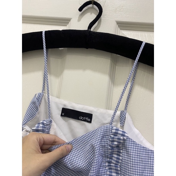 Đầm dottie xanh