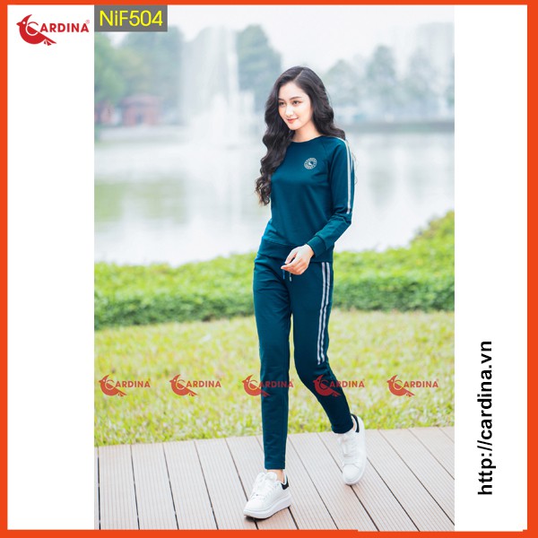 Bộ Nỉ Nữ Thu Đông Cao Cấp CARDINA Chất Cotton Tự Nhiên, Mềm Mại | BigBuy360 - bigbuy360.vn