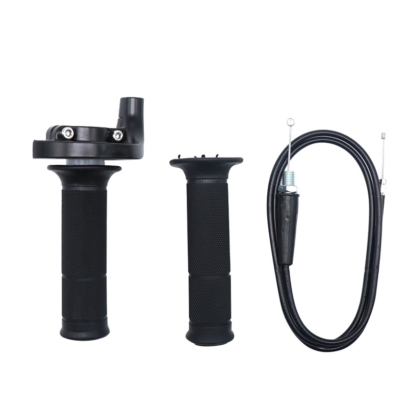 ZSDTRP 1 Pair 22mm Throttle Grip Twist Throttle Hand Grip with Twist Cable Handle Throttle Clamp For Motorized Bicycle Push Bike