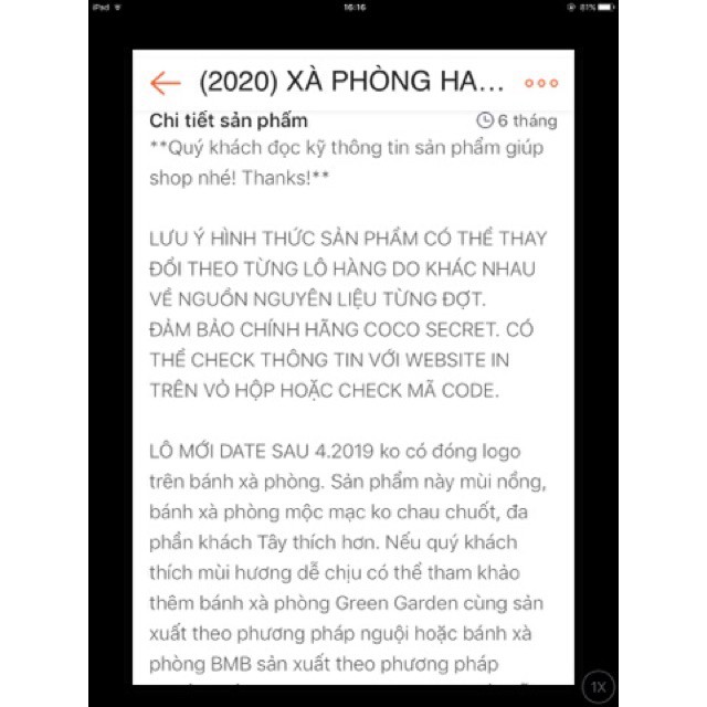 [G03] (2022) XÀ PHÒNG HANDMADE COCO SECRET S005