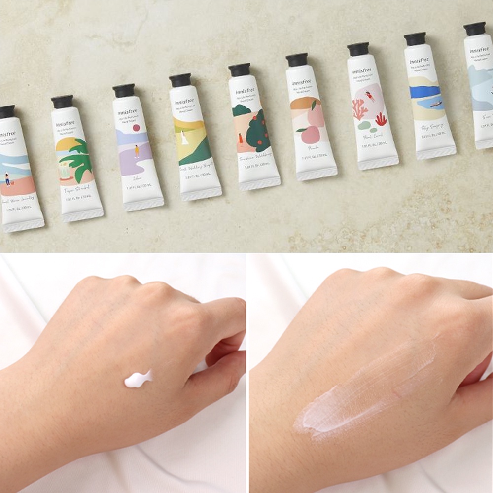 Kem Dưỡng Da Tay Innisfree Jeju Life Perfumed Hand Cream 30ml Mẫu Mới