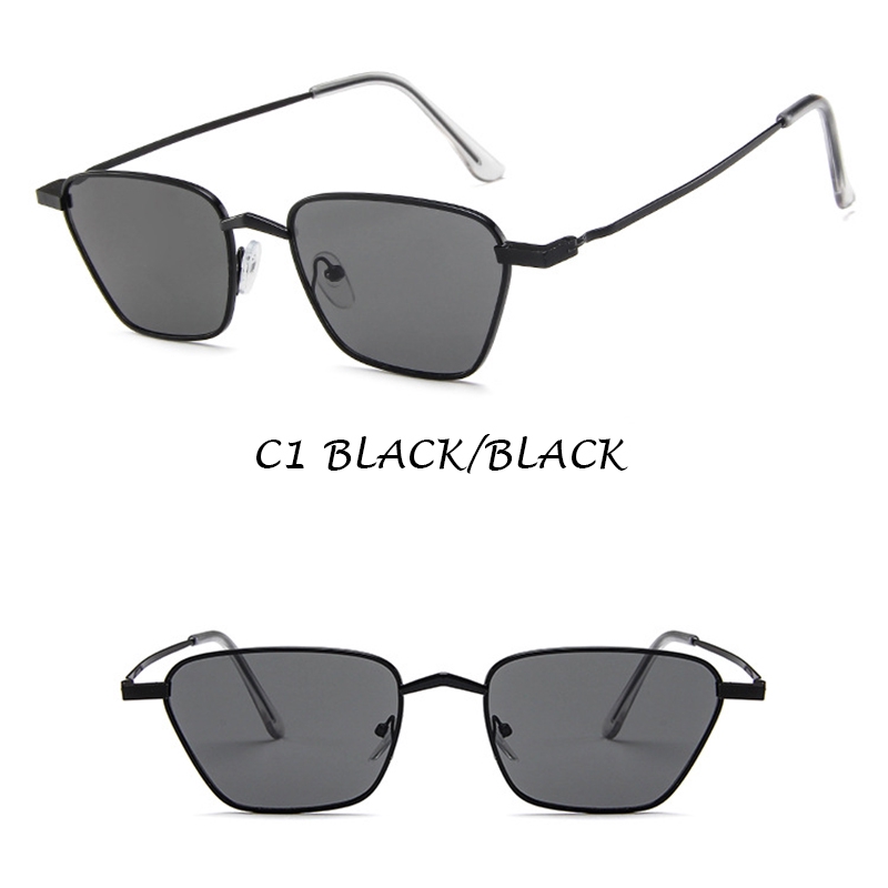 Kính mát tròng màu gọng kim loại thời trang Hàn Quốc