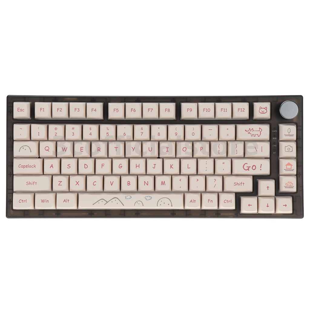 Nắp Bàn Phím Cơ Màu PBT 132 Phím Cho Cherry MX