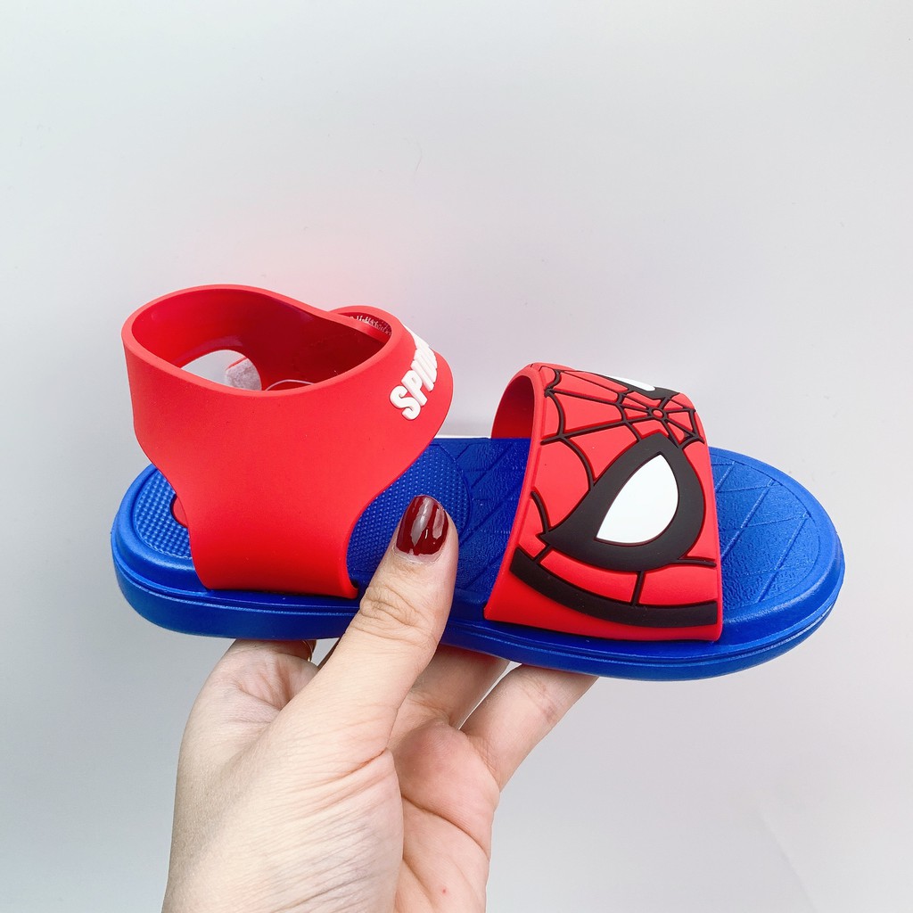 Giày Sandal Cho Bé Hình Ironman Cá Tính Đế Mềm Chống Trượt Mầm Store