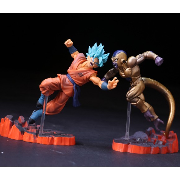 Mô hình Super Saiyan Son Goku vs Golden Frieza cao 15cm Dragon Ball Super