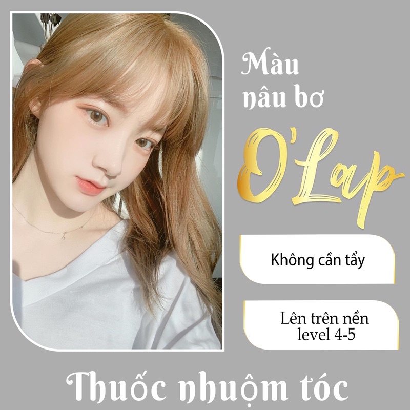 Thuốc nhuộm tóc nâu bơ không tẩy tại nhà giá rẻ chính hãng OLAP OL13