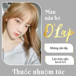 Thuốc nhuộm tóc nâu bơ không tẩy tại nhà giá rẻ chính hãng OLAP OL13