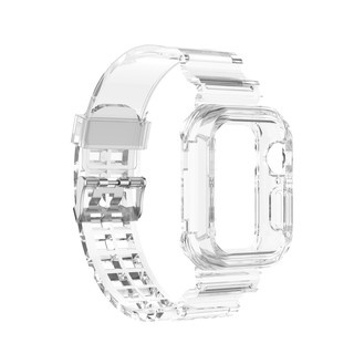Ốp Trong SuốT Có Dây Đeo Cho ĐồNg Hồ Apple 38mm 40mm 41mm 42mm 44mm 45mm Apple Watch 8 S8 SE