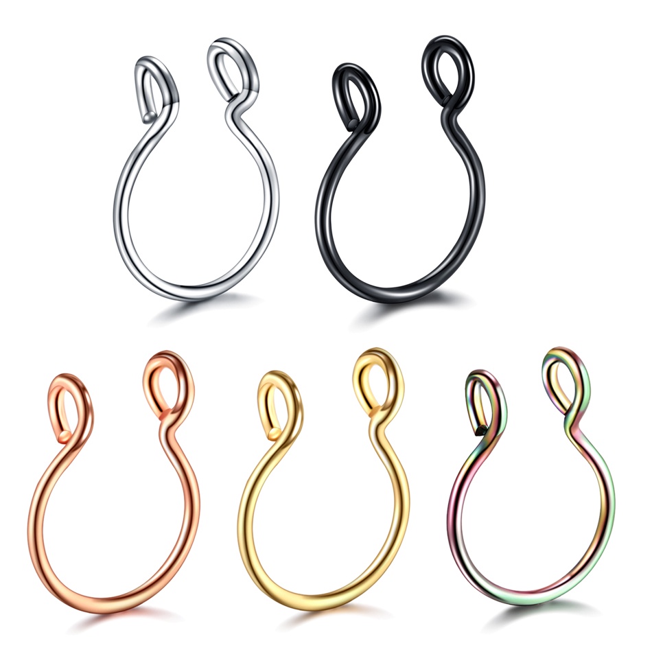 1 Khuyên Mũi Thép Không Gỉ Xỏ Lỗ Thời Trang Cá Tính