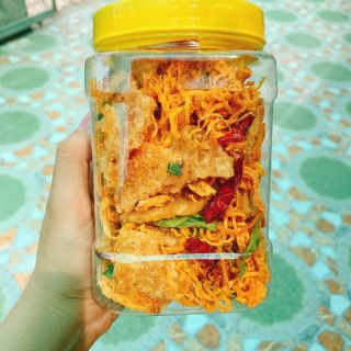 Khô gà lá chanh lắc cơm cháy siêu ngon