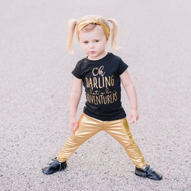 Quần da skinny cho bé