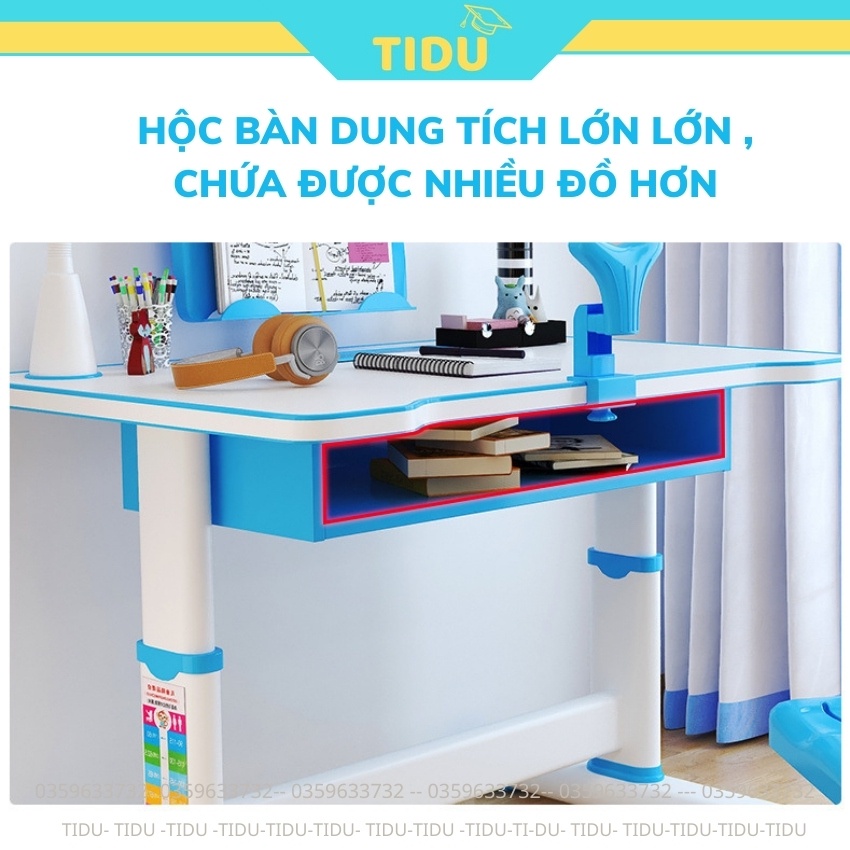 bộ bàn ghế chống gù chống cận thông minh cho học sinh Tidu Z40 kích thước 50x80 bàn ghế có thể nâng hạ độ ca0