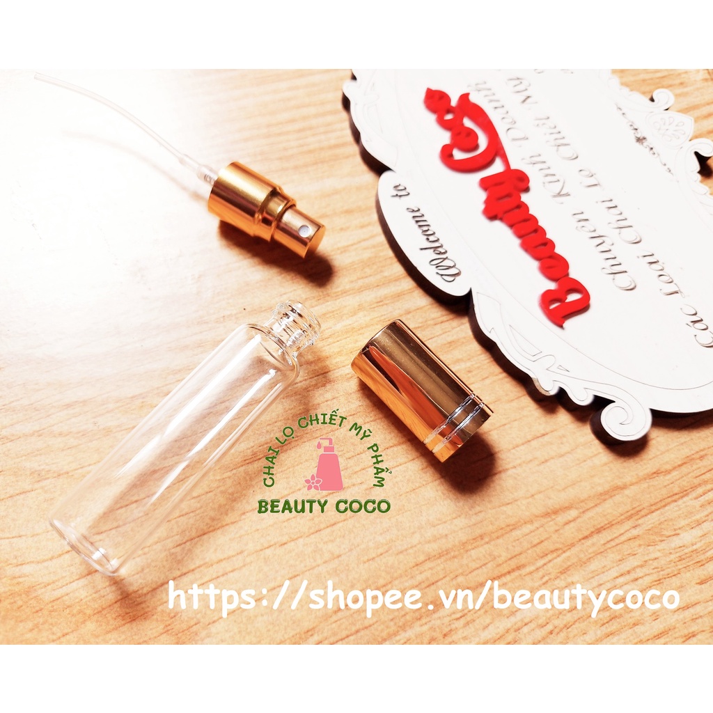 Chai chiết nước hoa 10ml tròn thủy tinh