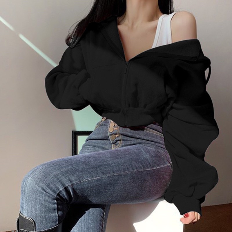 ÁO KHOÁC CROPTOP NỈ