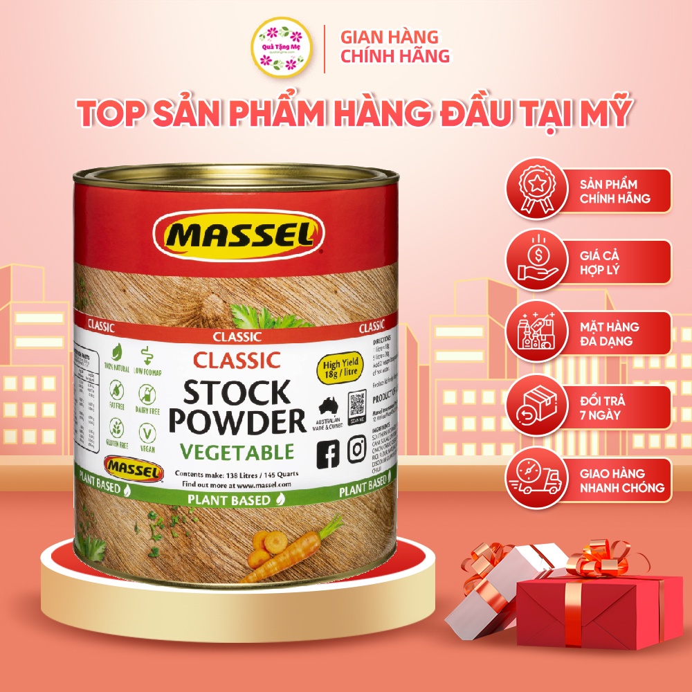 Bột nêm Massel Advantage Classic Vegetable Stock Powder 2.5kg