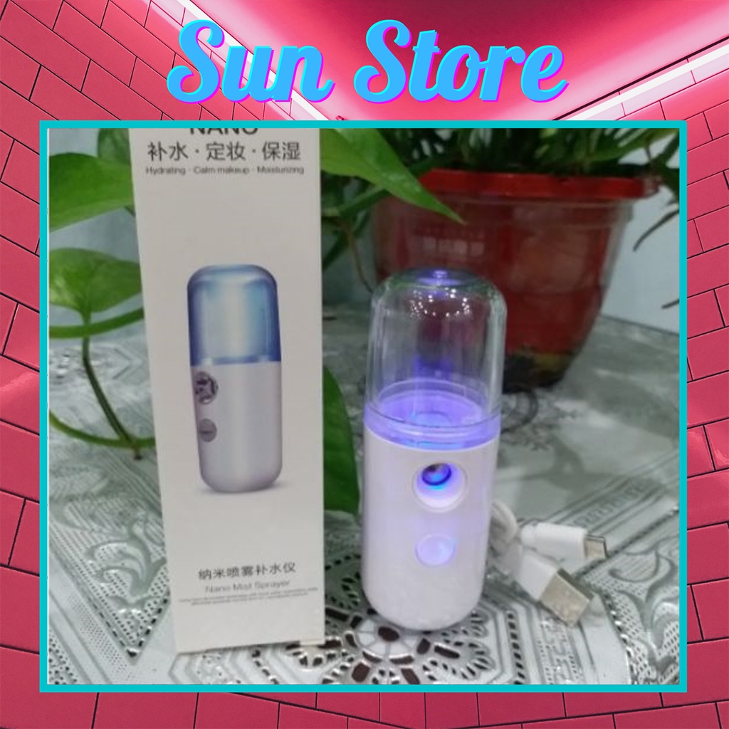 Máy xịt khoáng nano mini cầm tay chăm sóc da mặt - SunStoreVN