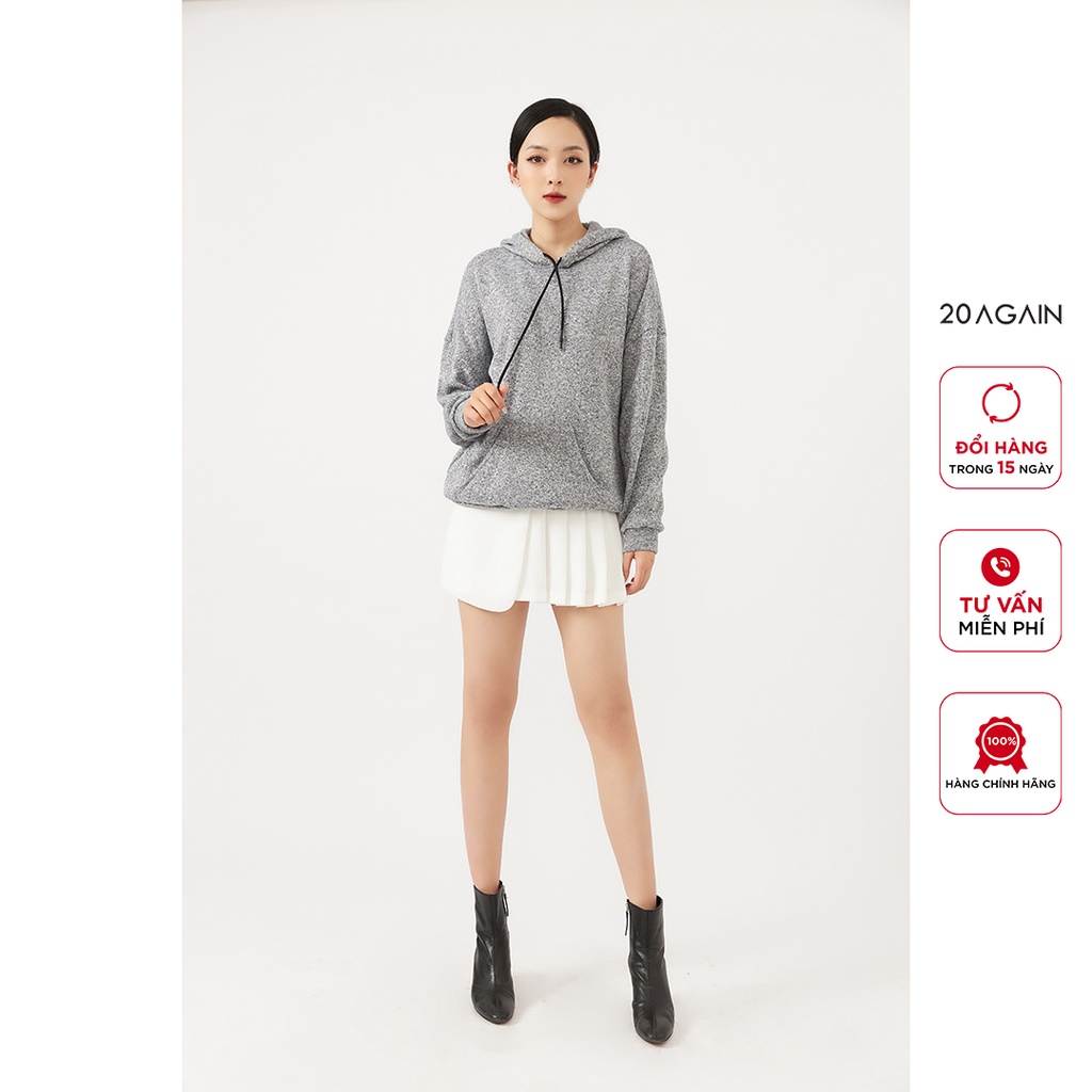 Áo hoodie nữ dài tay 20AGAIN, phong cách ulzzang, chất nỉ dày dặn ATA2172