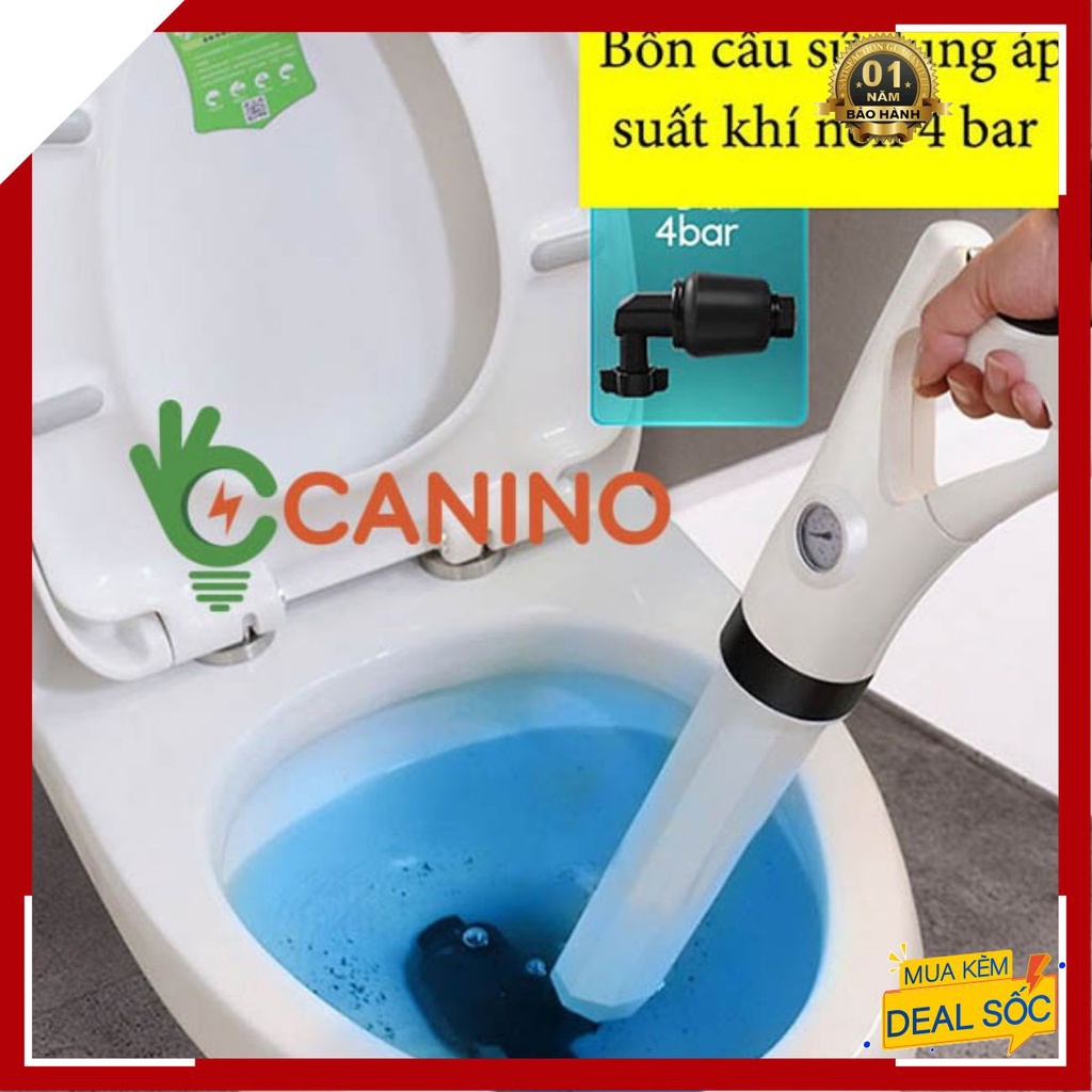 Dụng Cụ Thông Tắc Bồn Cầu 🌹FREESHIP🌹 Thông Tắc Cống Thoát canino Cao Cấp