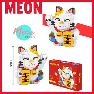 Xếp hình mèo thần tài - Lego Mèo May Mắn - Miniblock mèo size L