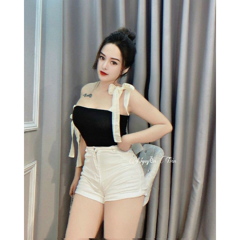 Áo kiểu cột vai siêu xinh