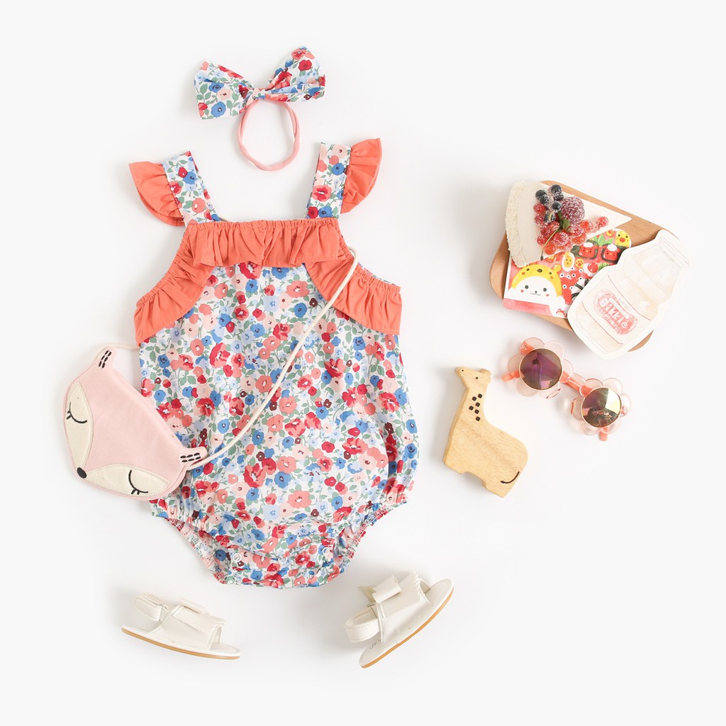 Sanlutoz Công chúa Mùa hè  Bông Em bé Cô gái Bộ đồ bodysuits