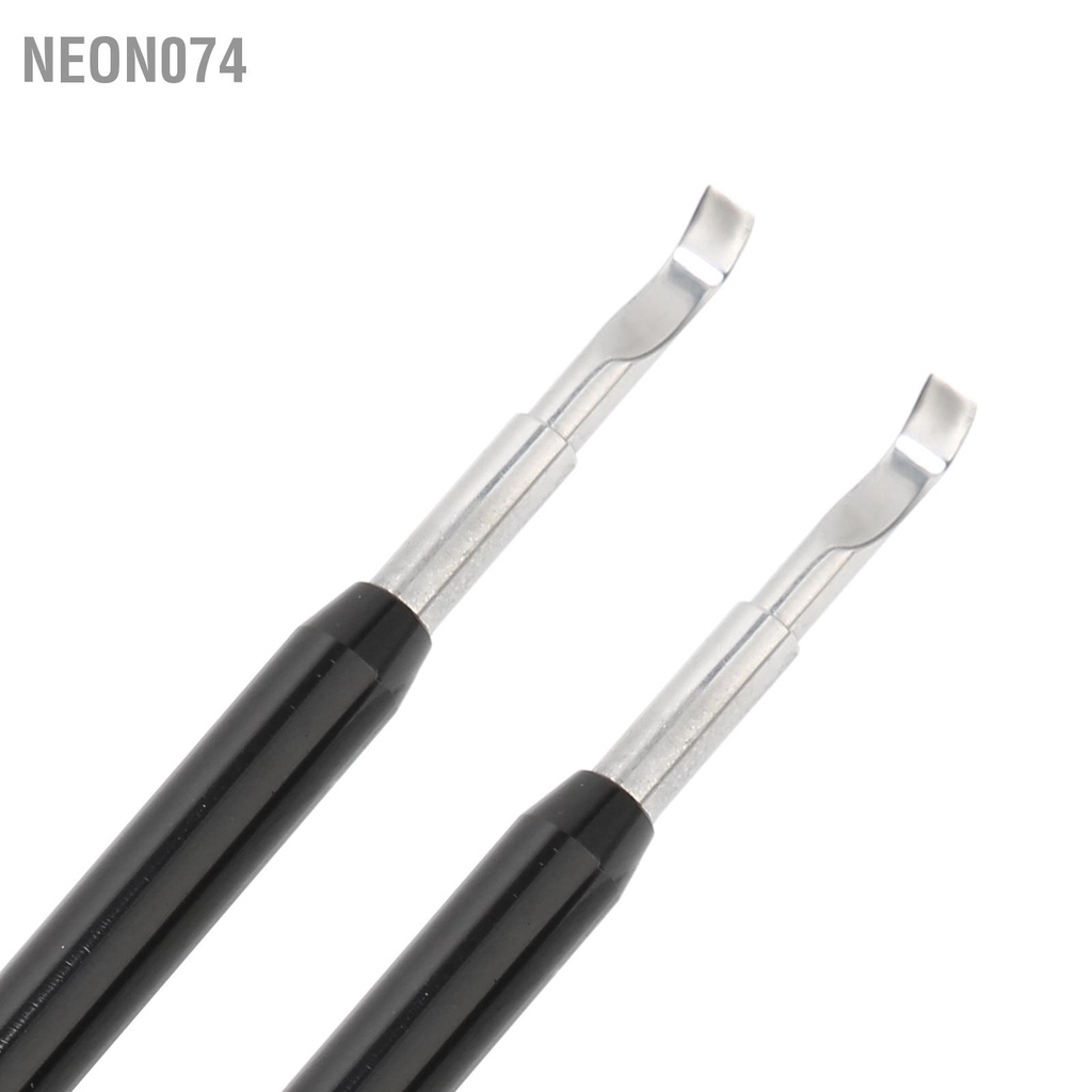 Neon074 Đồng hồ 2PCS Bàn tay 4mm uốn cong Đầu đồng Công cụ nâng kim Phụ kiện bằng thép không gỉ #5