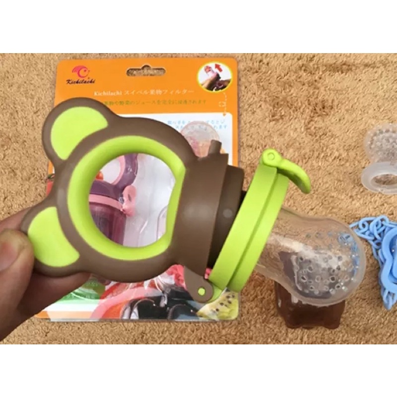 TÚI TẬP NHAI ĂN DẶM CHỐNG HÓC HÌNH GẤU KICHI