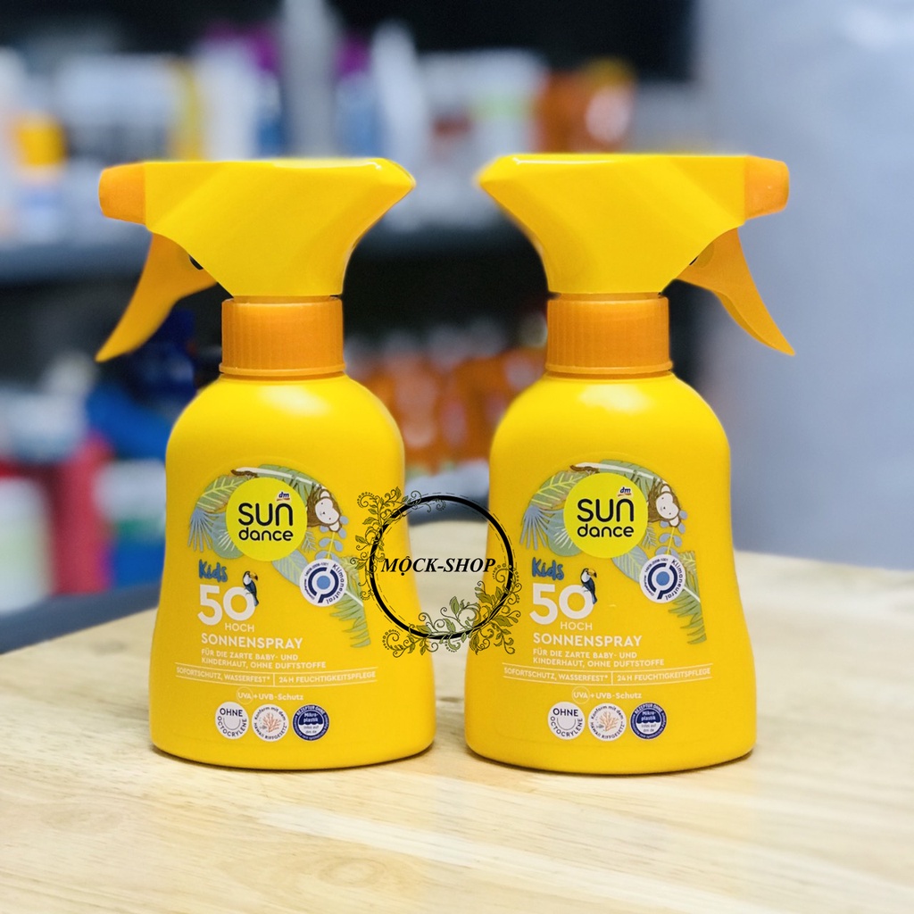 Xịt chống nắng trẻ em Sundance SPF 50, 200 ml hàng Đức