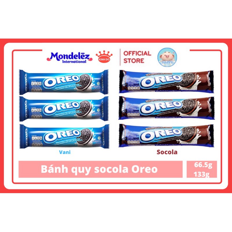 Bánh Quy Oreo [Vani, Socola] 66.5g và 133g