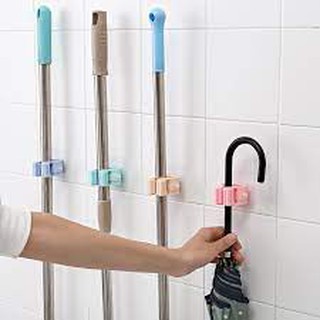 Móc Dán Tường Kẹp Giữ Chổi