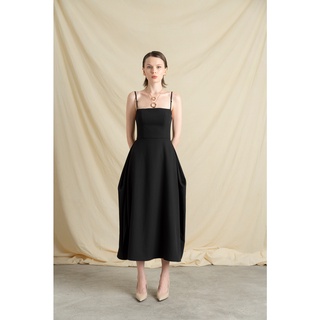 Đầm KHÂU BY CQ hai dây Lilybelle