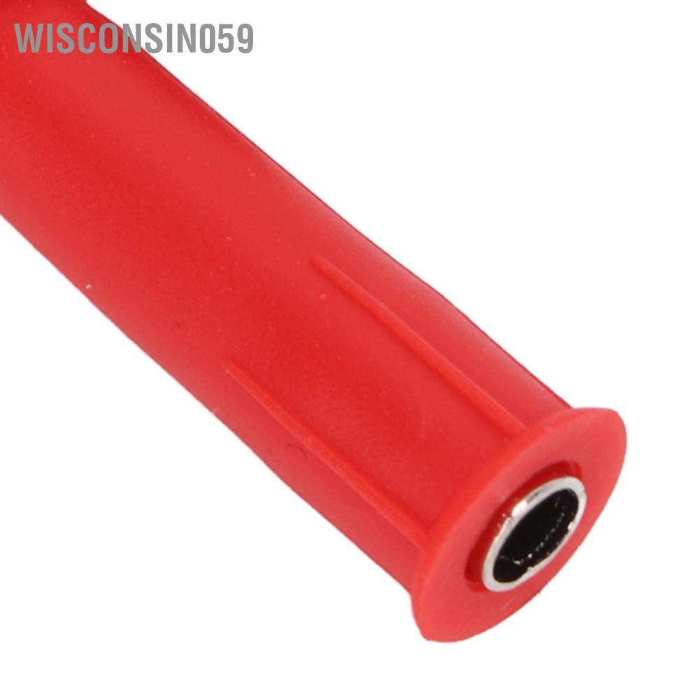 10 chiếc Kẹp cá sấu cách điện 5mm Thử nghiệm lỗ mở bằng đồng nguyên chất với giắc cắm 4mm để thử nghiệm
