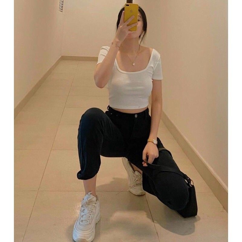 ÁO CROPTOP DÂY BUỘC NƠ LƯNG ENTYTY shop A2-BNL