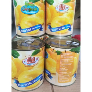 Đào Ngâm Nước Đường CANfresh 820g - Đồ Hộp Hạ Long