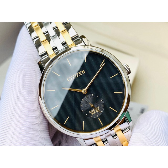 Đồng Hồ Citizen Nam Chính Hãng, Citizen BE9174 - 55E Dây Thép Mặt Đen Fullbox.