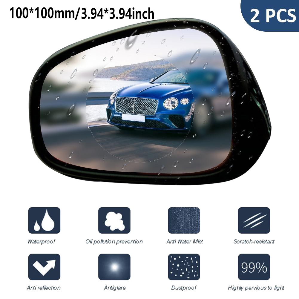 Set 2 miếng dán chống đọng sương tiện lợi dành cho kính chiếu hậu xe ô tô
