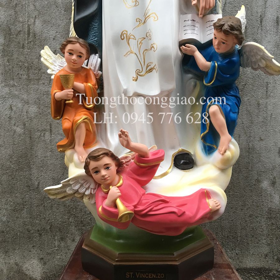 Tượng Thánh Vinh Sơn 1m