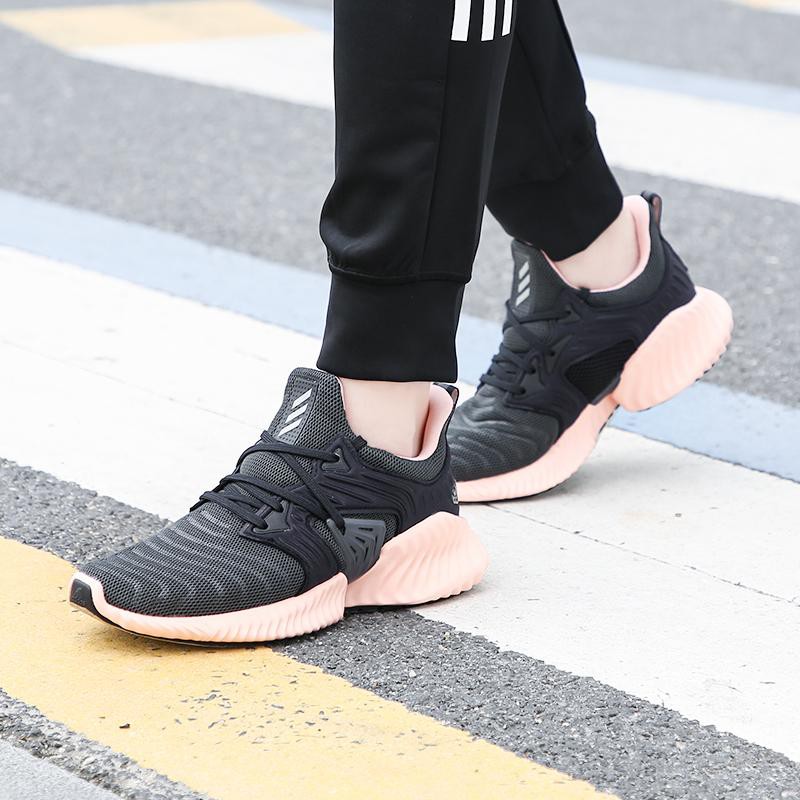 Giày Adidas Chạy Bộ Nữ 🔥FREESHIP🔥 Adidas Alphabounce Instinct Black Pink Chính Hãng -Tập Gym [F33937]