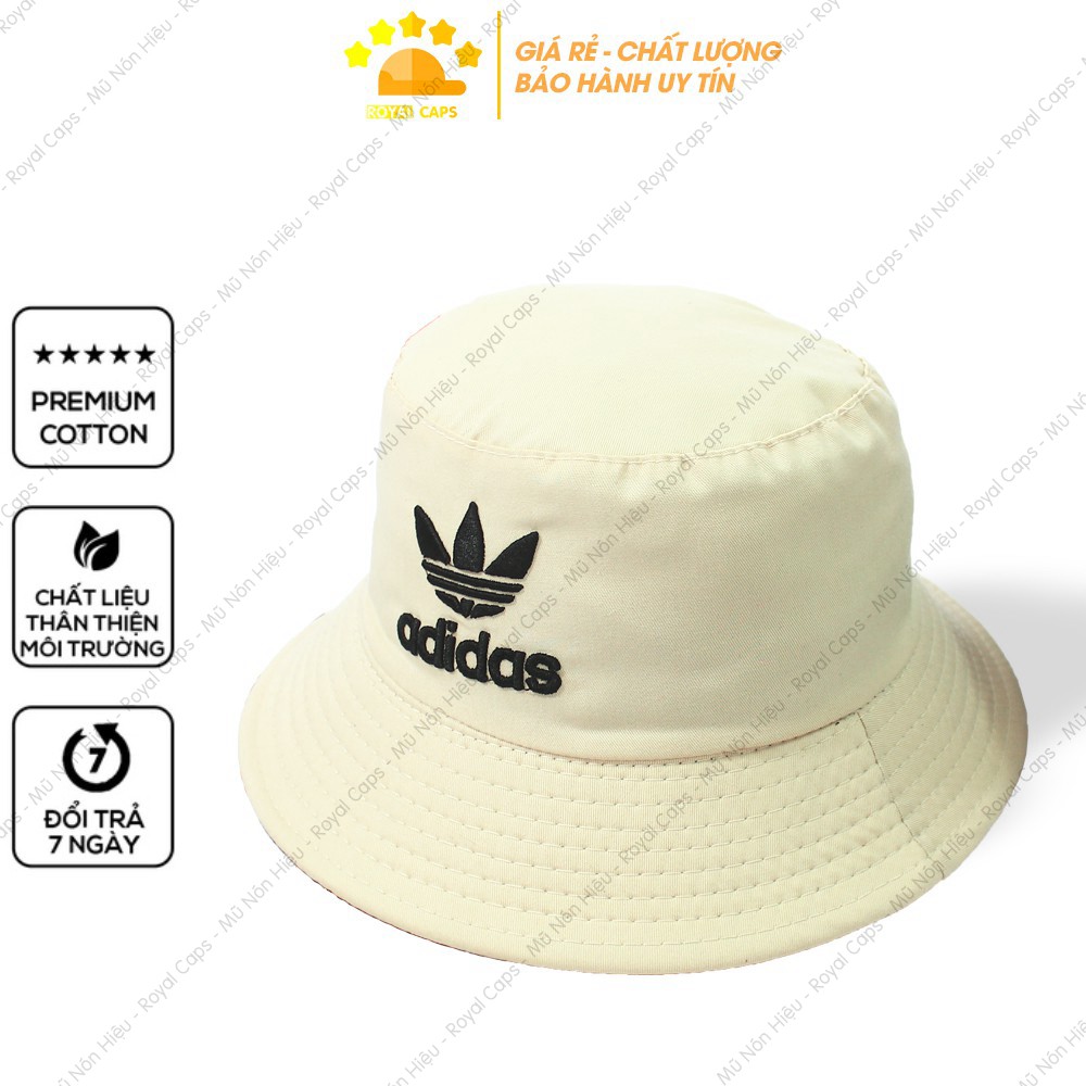 Mũ Bucket Nón Bucket Tai Bèo Nam Nữ 2 mặt Vải Kaki adidas Unisex - Royal Caps
