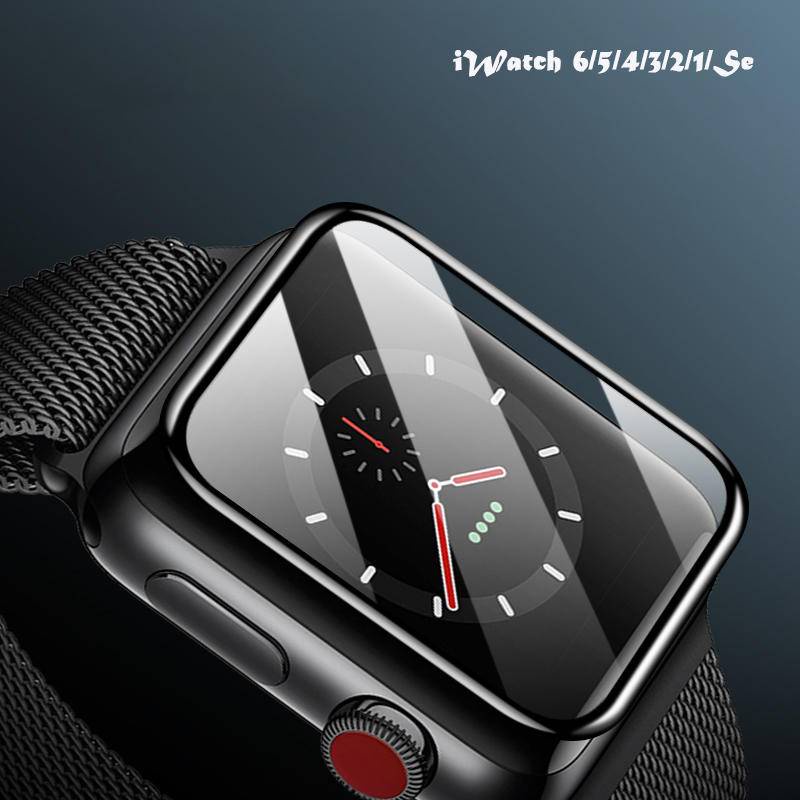 Kính cường lực bảo vệ màn hình đồng hồ Apple Watch band 41mm 45mm 42/38mm 3D 7 6 5 4 3 Se 40mm 44mm