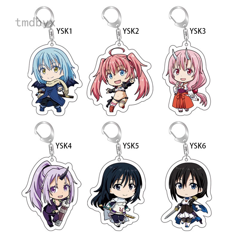 Tmdbyx Móc Khóa Nhựa Acrylic Hai Mặt In Hình Hoạt Hình Trong Phim It Time I Got Reincarnated