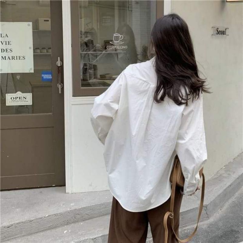 Áo sơ mi trắng mặc đi học sai m.l.xl(40-60kg)