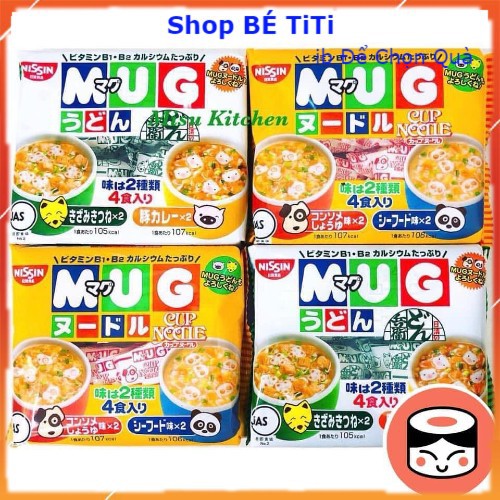 Mỳ Mug Nissin Cho Bé Nhật Bản, Mì Cho Bé Ăn Dặm [HSD /2024]