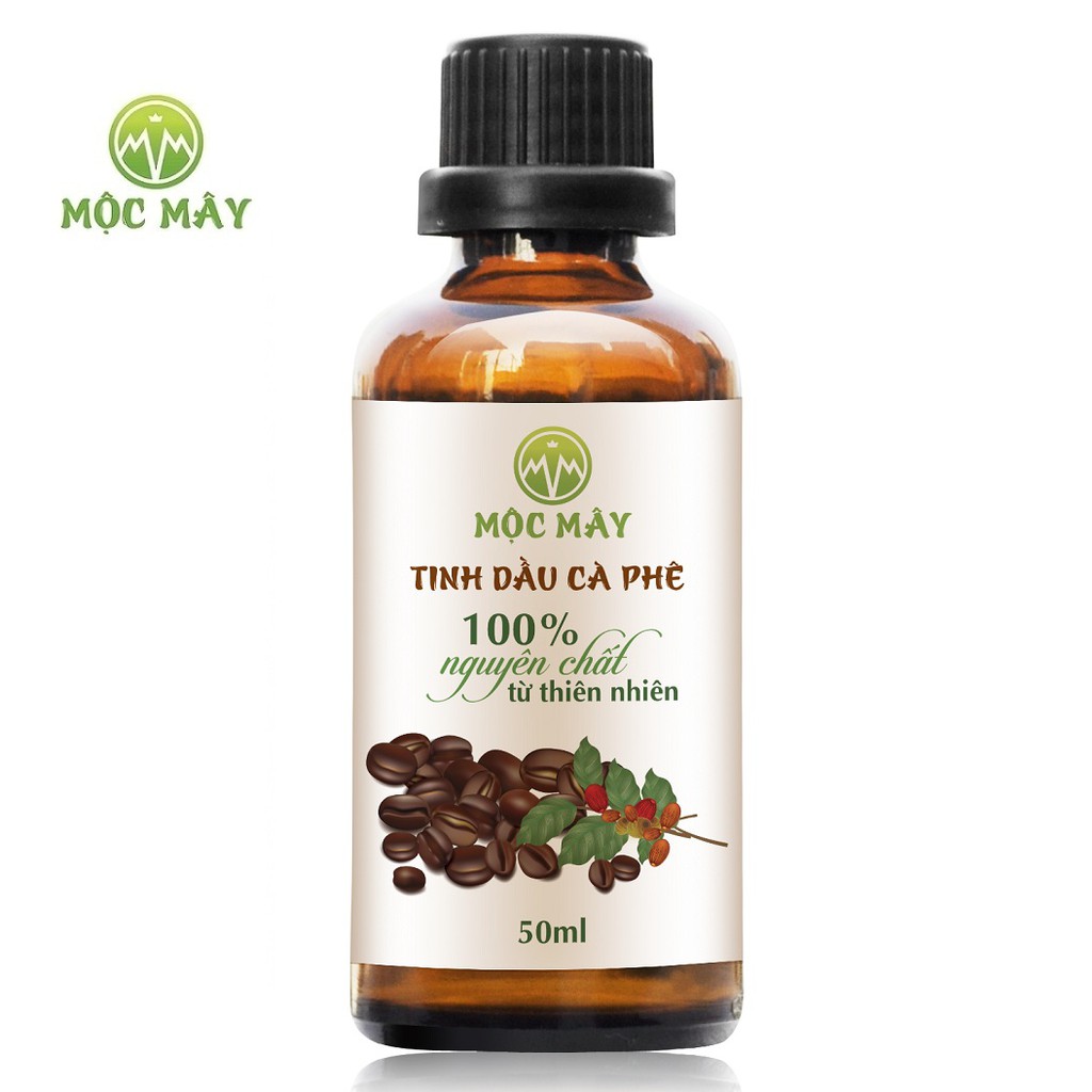 Tinh dầu cà phê nguyên chất Mộc Mây chai 50ml (Có kiểm định bộ y tế, chất lượng và mùi hương vượt trội)