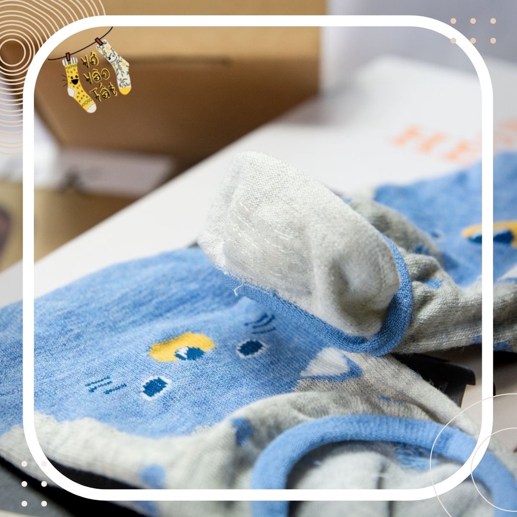 TẤT VỚ LƯỜI NỮ HOẠT HÌNH XANH BIỂN