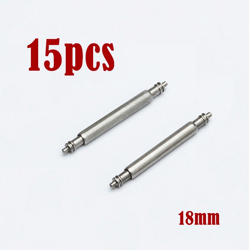 Set 15 Thanh Lò Xo Đồng Hồ Đeo Tay Đường Kính 2.0mm Dày 2mm Bằng Thép Không Gỉ