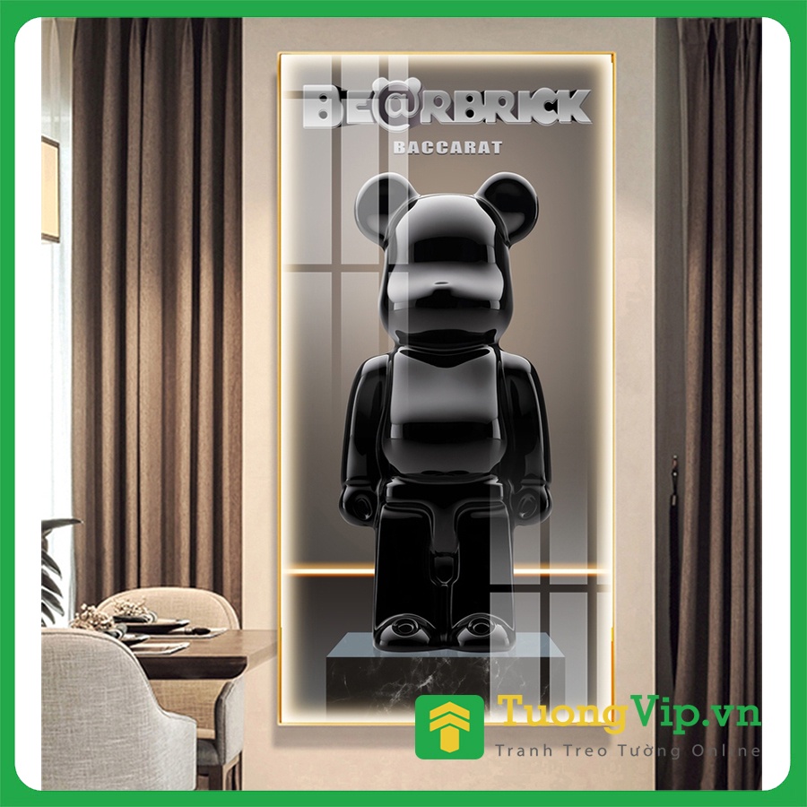 10 Mẫu Tranh Laminate Tráng Gương Gấu Bụng Phệ Kaws- Trang Trí Spa Salon Phòng Ngủ Bearbrick- Melyhome