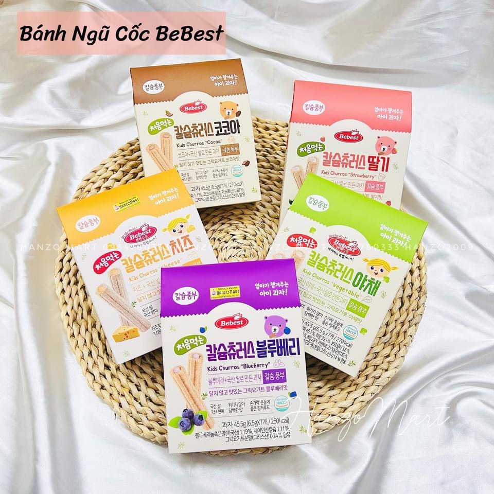 Bánh Cuộn Ngũ Cốc Nhân Kem Bebest Hàn Quốc Cho Bé Ăn Dặm