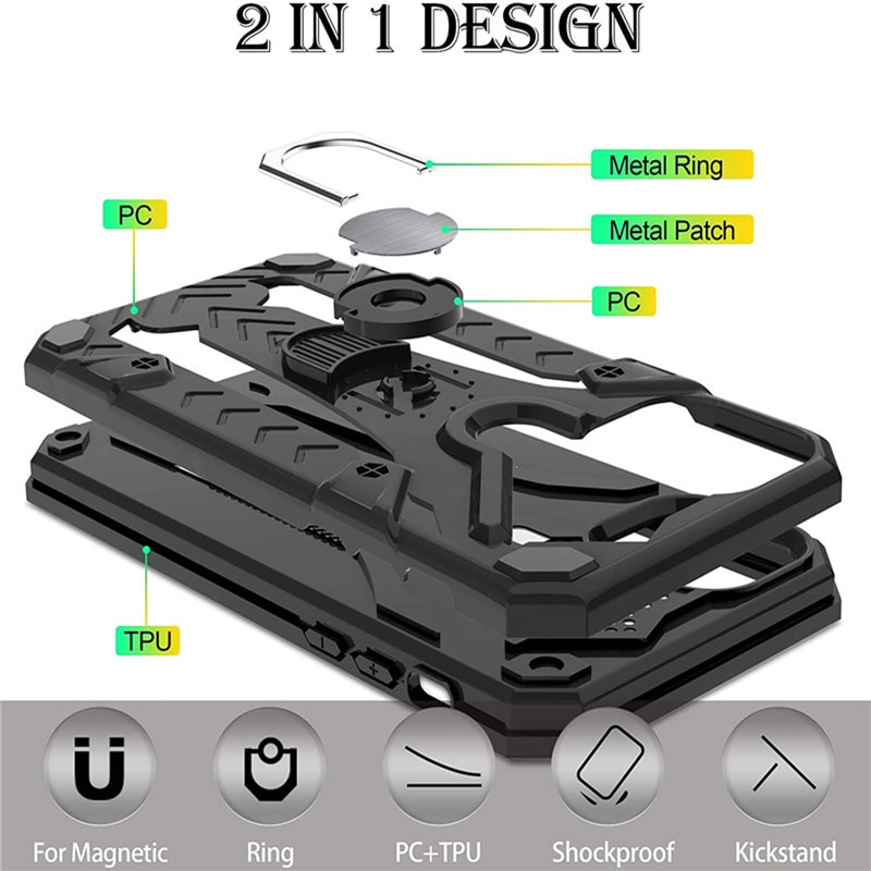 Ốp lưng chống sốc có giá đỡ cho iPhone X XR XS MAX